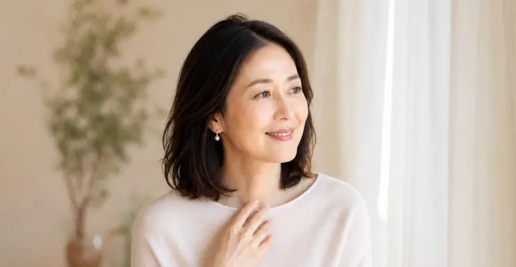 前向きに人生を整える女性のイメージ